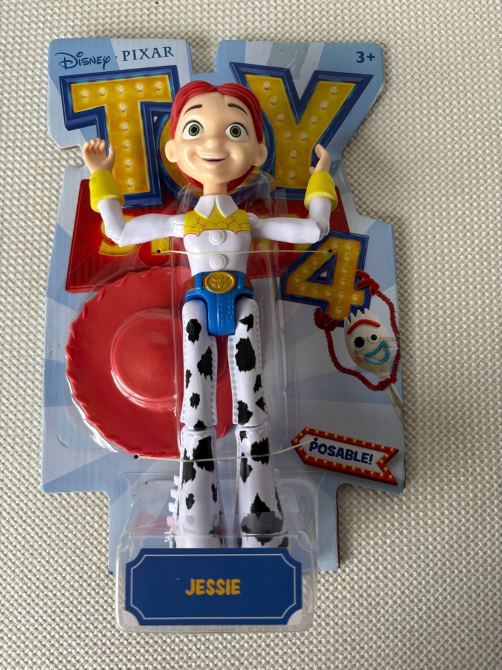 Disney Pixar Toy Story 4 Jessie The Cowgirl Poseable Figure Ages 3+ With Hat